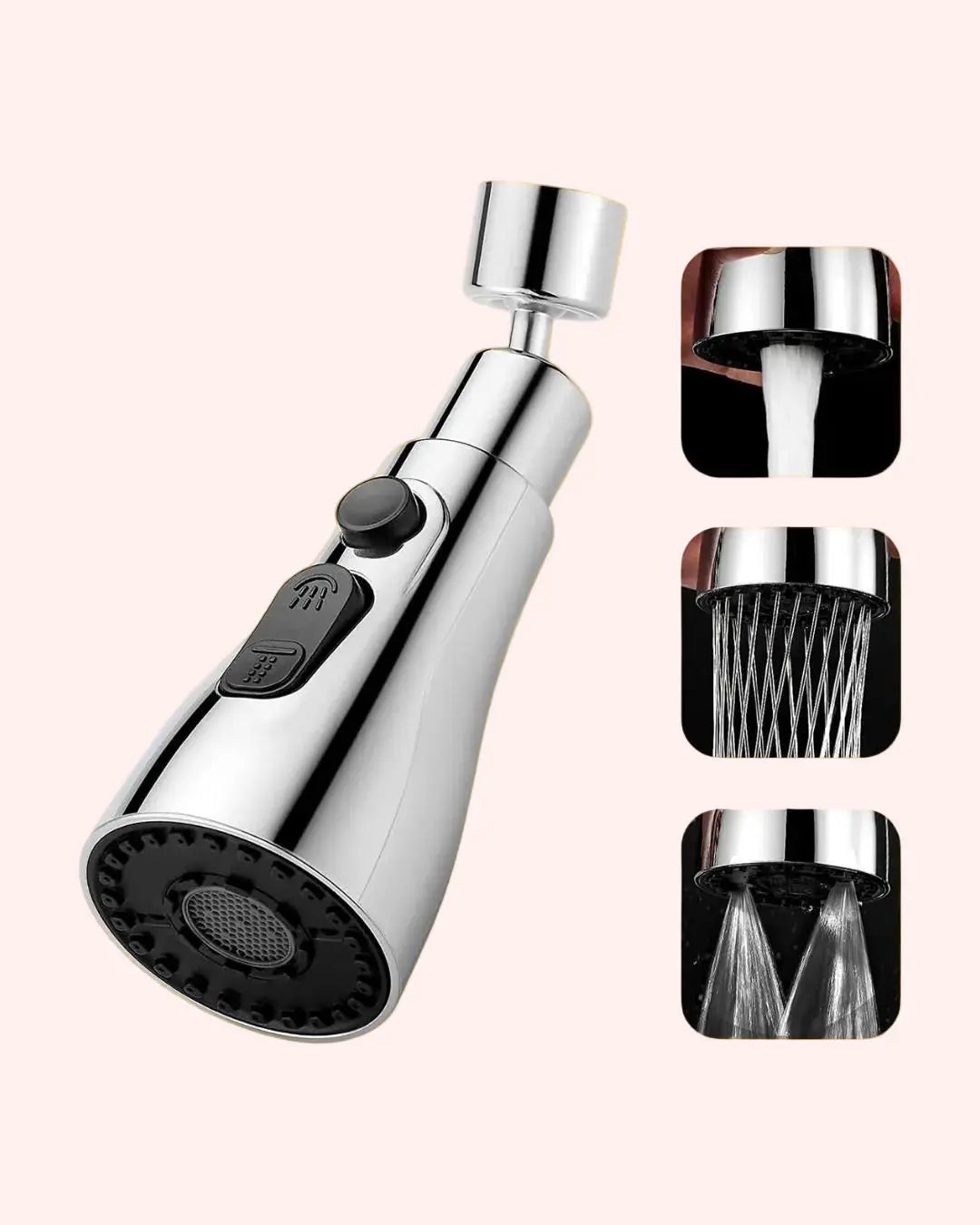 3 modes kitchen sink faucet nozzle for washing and cleaning