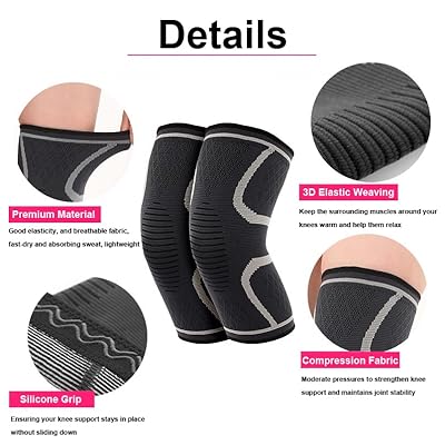 breathable stretchable fabric of knee support pad