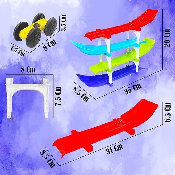 multi level car ramp set used for indoor play