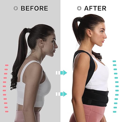 posture corrector belt worn discreetly under clothing