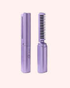 rechargeable mini hair straightener comb cordless styling tool