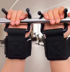 weight lifting rod hooks pair for gym workout